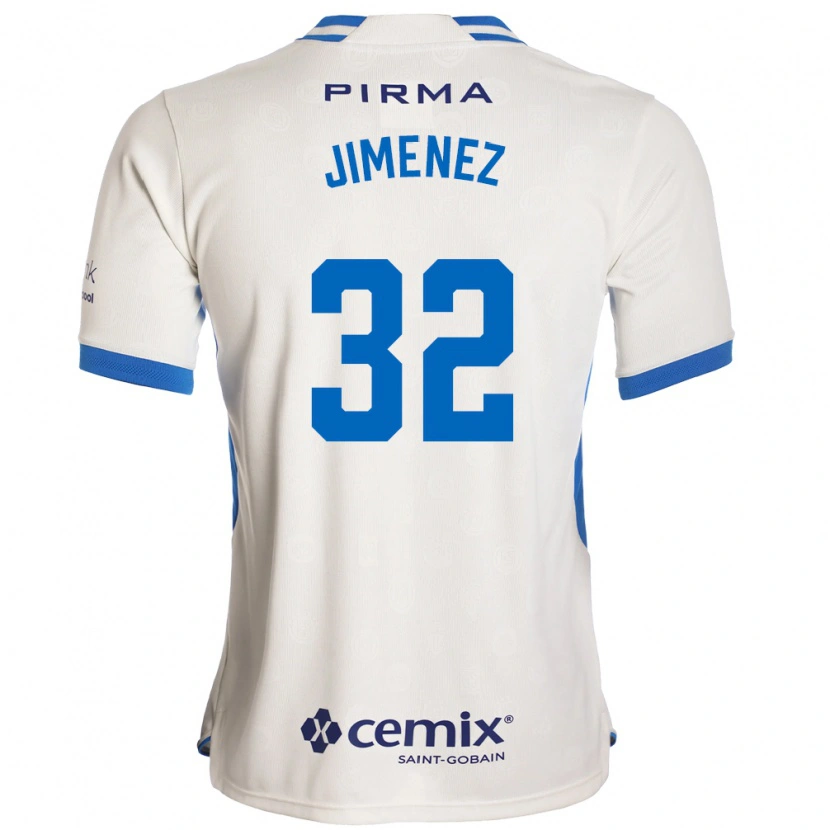Danxen Niño Camiseta Cristian Jiménez #32 Blanco Azul Rojo 2ª Equipación 2026/27 La Camisa México