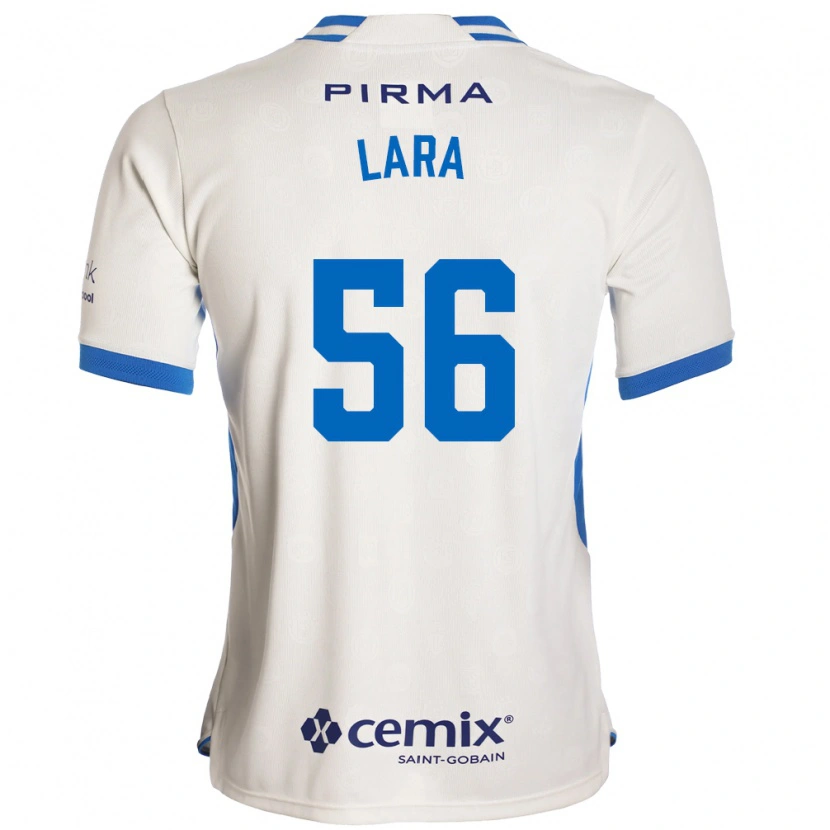 Danxen Niño Camiseta Jesús Lara #56 Blanco Azul Rojo 2ª Equipación 2026/27 La Camisa México
