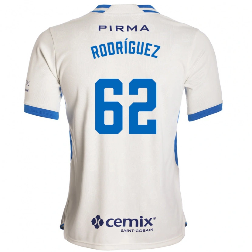 Danxen Niño Camiseta Emanuel Rodríguez #62 Blanco Azul Rojo 2ª Equipación 2026/27 La Camisa México