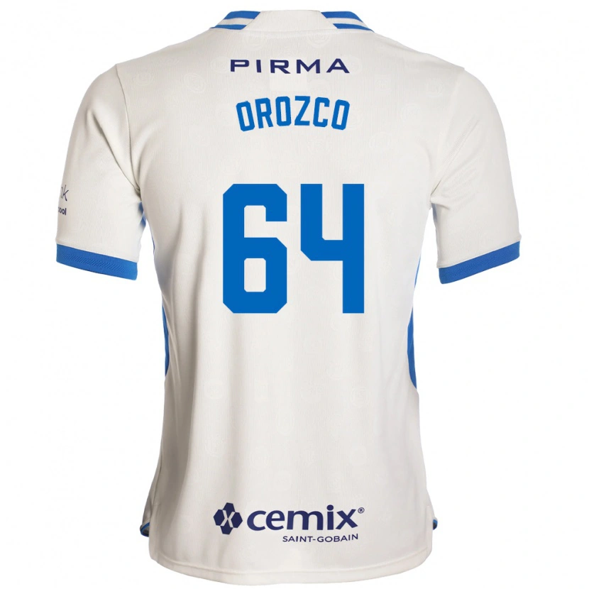 Danxen Niño Camiseta Fabrizzio Orozco #64 Blanco Azul Rojo 2ª Equipación 2026/27 La Camisa México