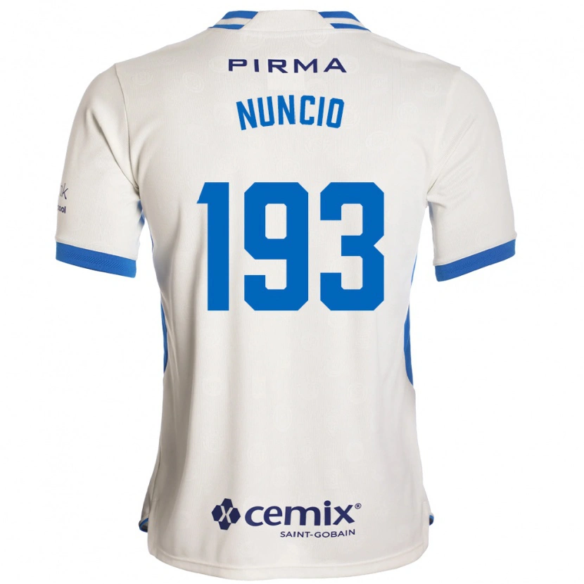Danxen Niño Camiseta Jorge Nuncio #193 Blanco Azul Rojo 2ª Equipación 2026/27 La Camisa México