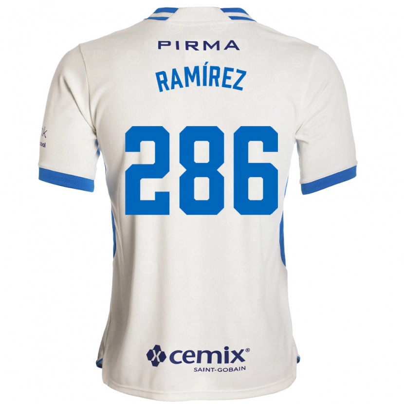 Danxen Niño Camiseta Mauricio Ramírez #286 Blanco Azul Rojo 2ª Equipación 2026/27 La Camisa México