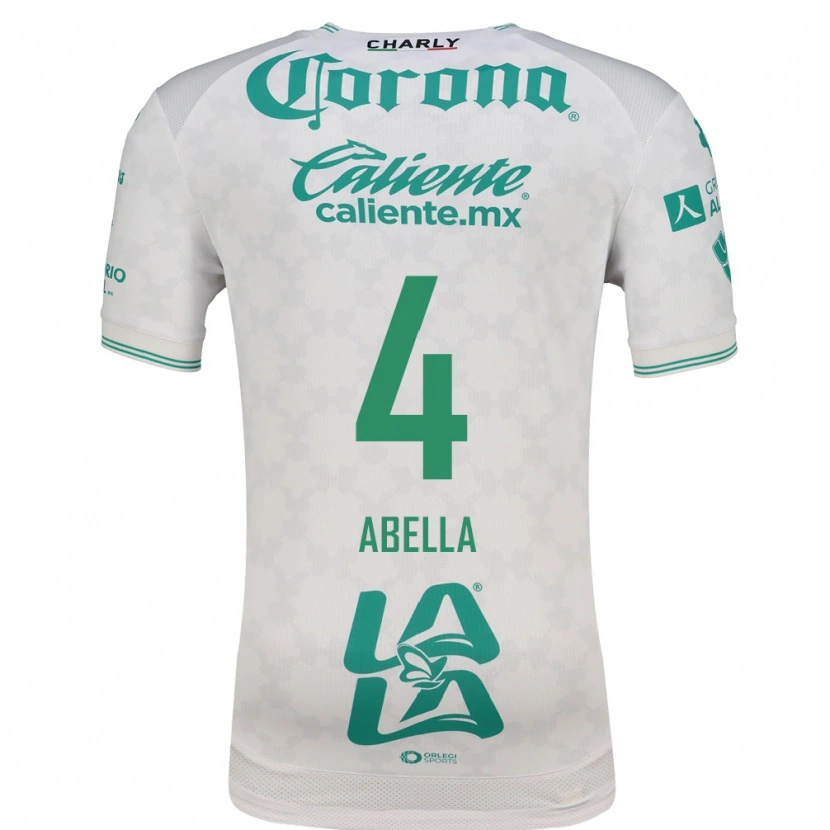 Danxen Niño Camiseta José Abella #4 Verde Claro Blanco 2ª Equipación 2026/27 La Camisa México