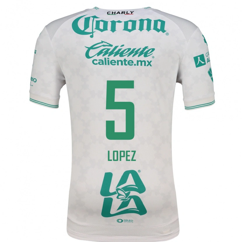 Danxen Niño Camiseta Aldo López #5 Verde Claro Blanco 2ª Equipación 2026/27 La Camisa México