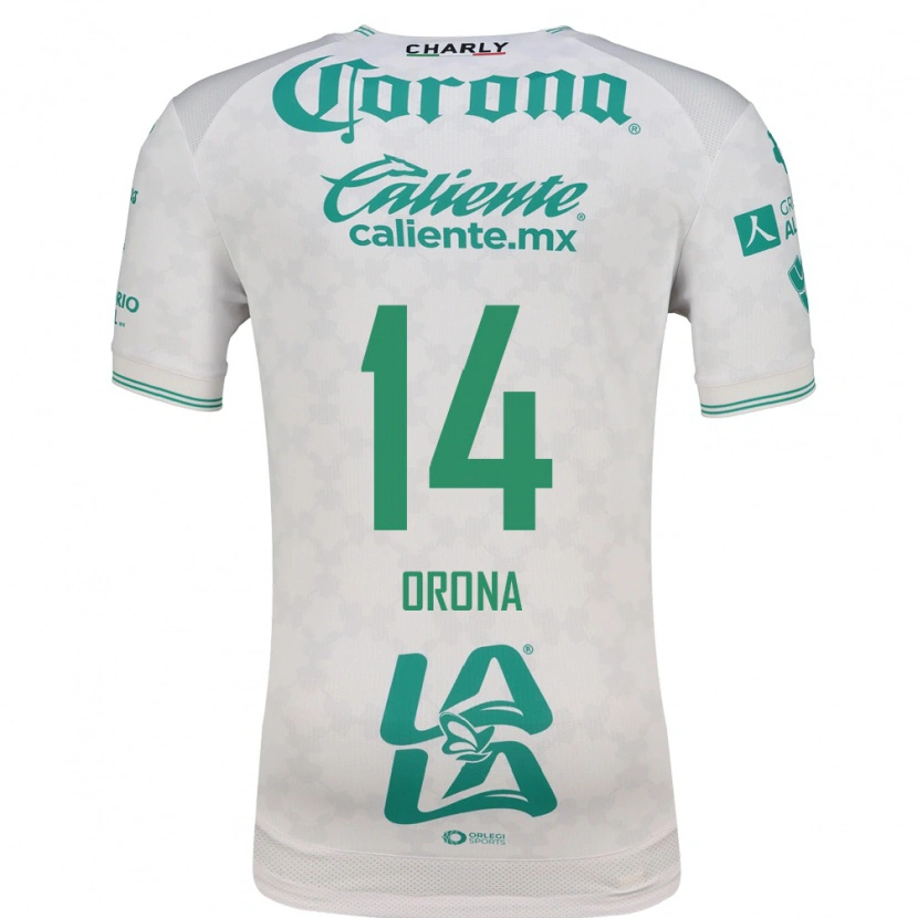 Danxen Niño Camiseta Efraín Orona #14 Verde Claro Blanco 2ª Equipación 2026/27 La Camisa México