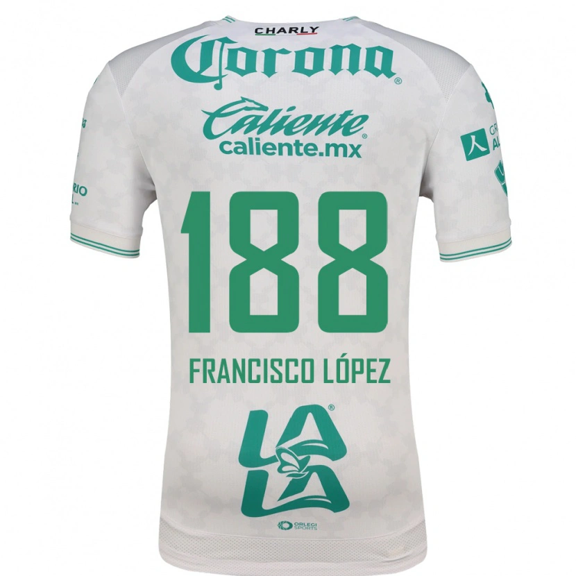 Danxen Niño Camiseta Magnus Francisco López #188 Verde Claro Blanco 2ª Equipación 2026/27 La Camisa México