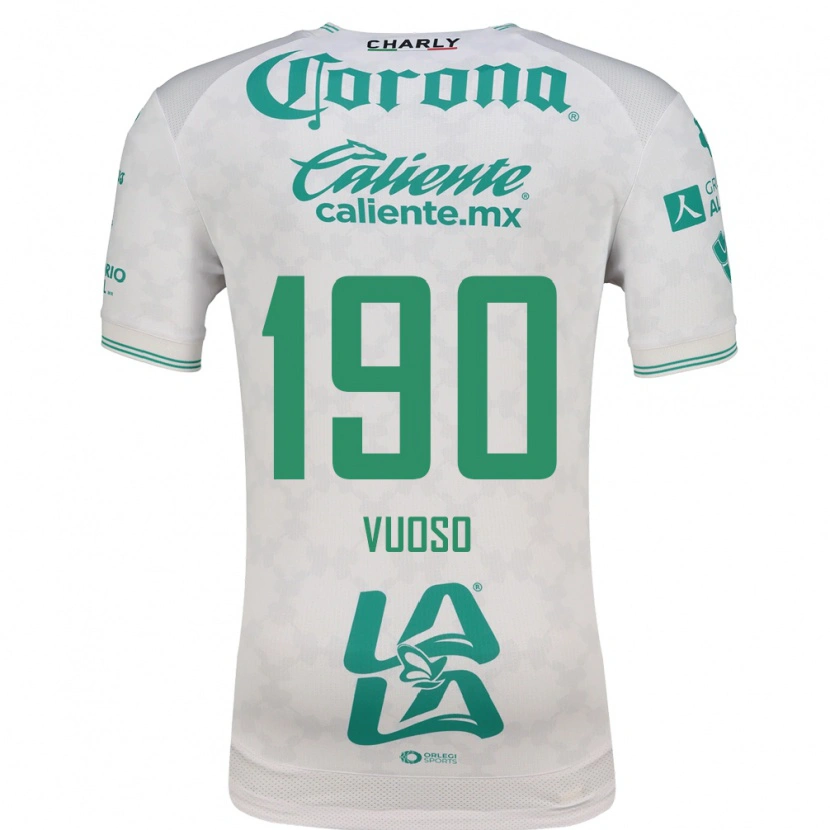 Danxen Niño Camiseta Lucca Vuoso #190 Verde Claro Blanco 2ª Equipación 2026/27 La Camisa México