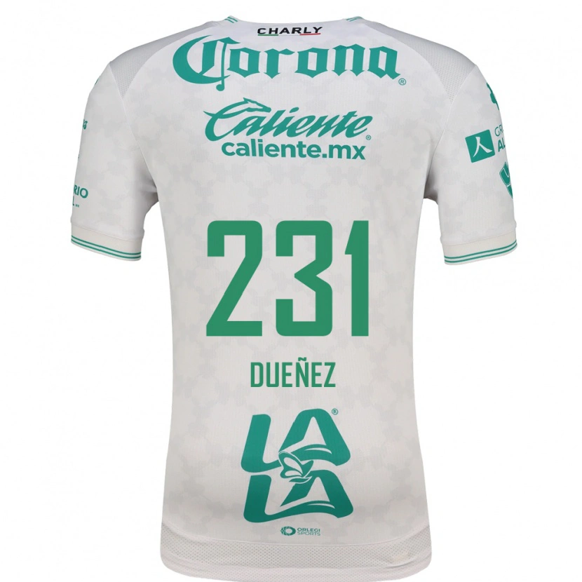 Danxen Niño Camiseta José Dueñez #231 Verde Claro Blanco 2ª Equipación 2026/27 La Camisa México