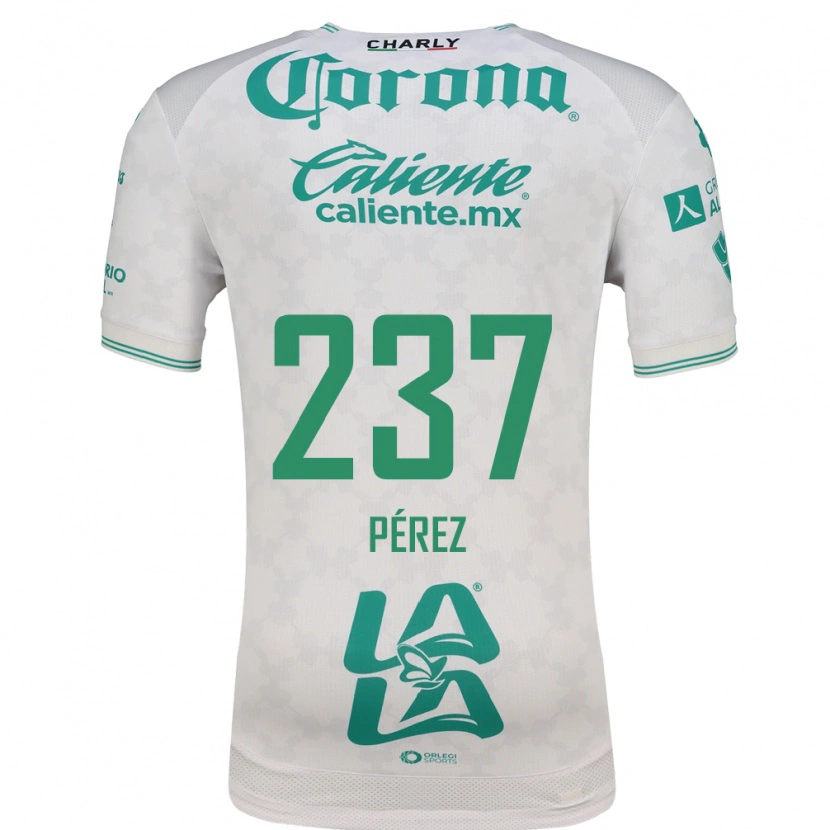 Danxen Niño Camiseta Jairo Pérez #237 Verde Claro Blanco 2ª Equipación 2026/27 La Camisa México
