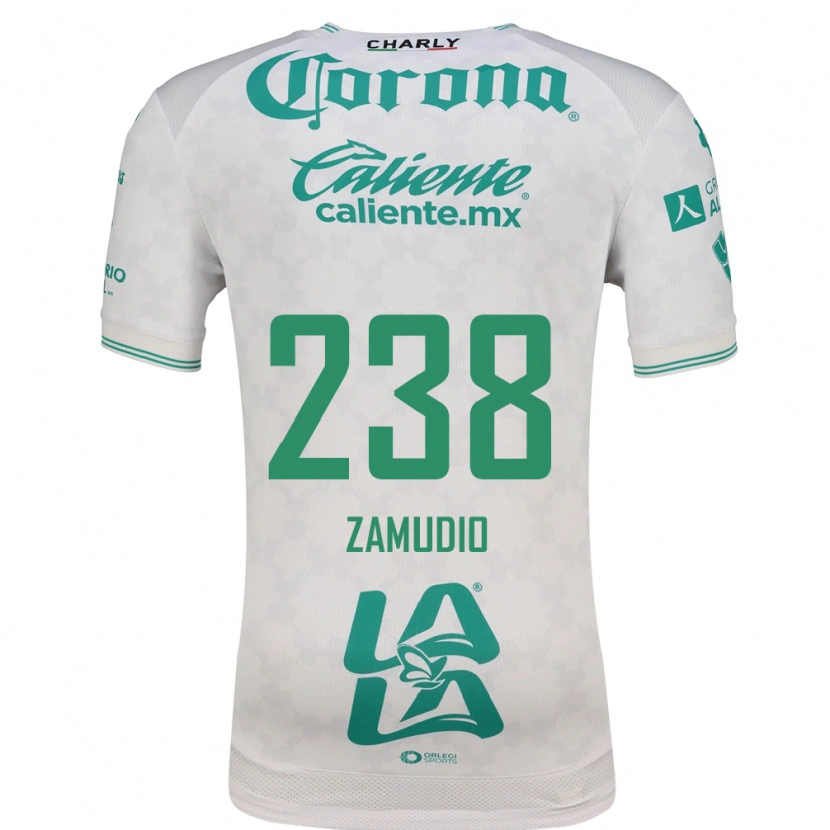 Danxen Niño Camiseta José Zamudio #238 Verde Claro Blanco 2ª Equipación 2026/27 La Camisa México