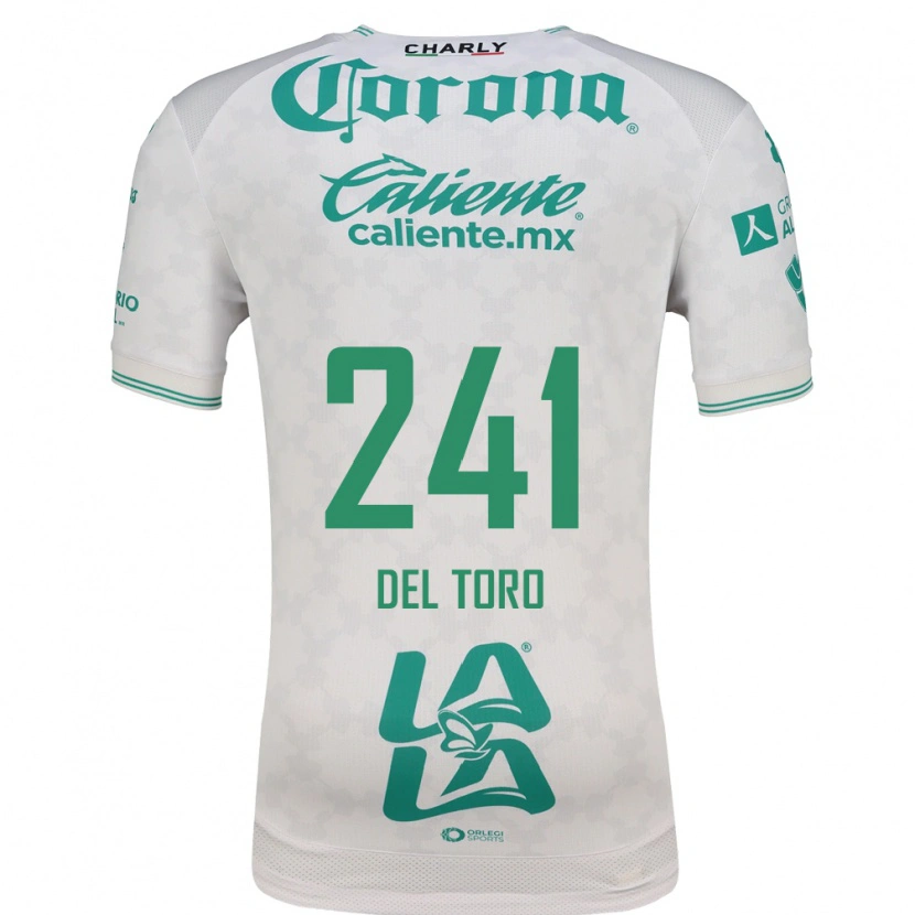 Danxen Niño Camiseta Pavel Del Toro #241 Verde Claro Blanco 2ª Equipación 2026/27 La Camisa México