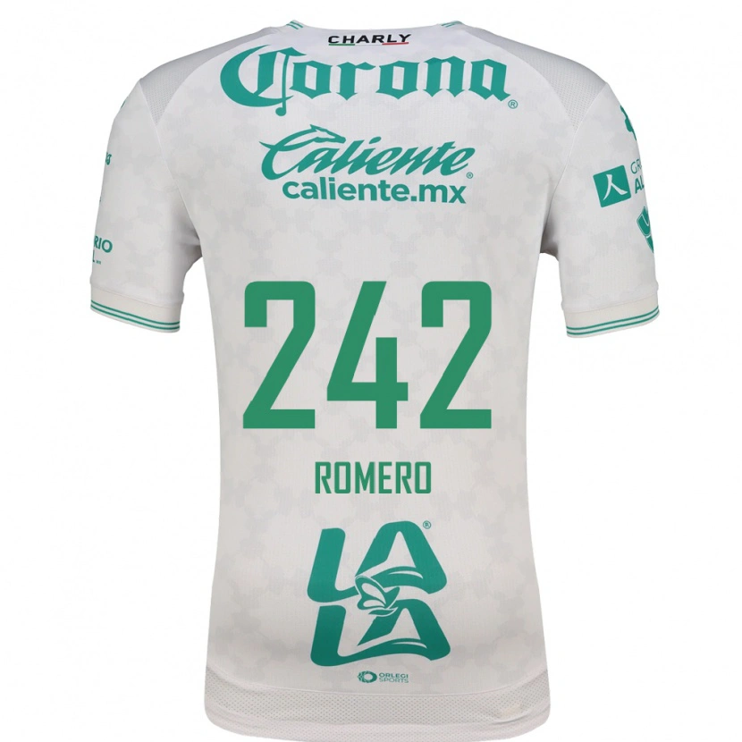 Danxen Niño Camiseta Ángel Romero #242 Verde Claro Blanco 2ª Equipación 2026/27 La Camisa México