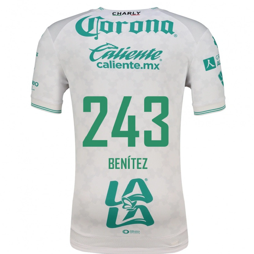 Danxen Niño Camiseta Gianluca Benítez #243 Verde Claro Blanco 2ª Equipación 2026/27 La Camisa México