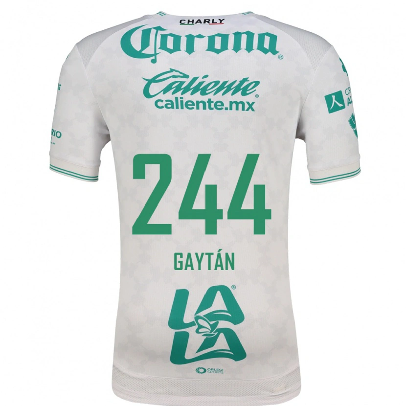 Danxen Niño Camiseta Axel Gaytán #244 Verde Claro Blanco 2ª Equipación 2026/27 La Camisa México