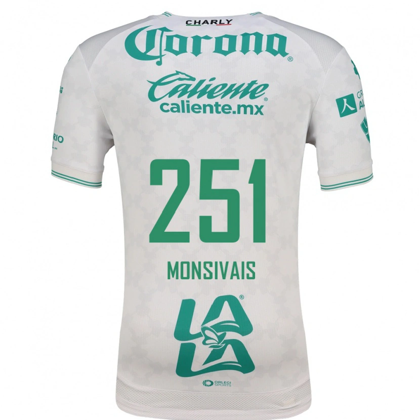 Danxen Niño Camiseta Giovani Monsivais #251 Verde Claro Blanco 2ª Equipación 2026/27 La Camisa México