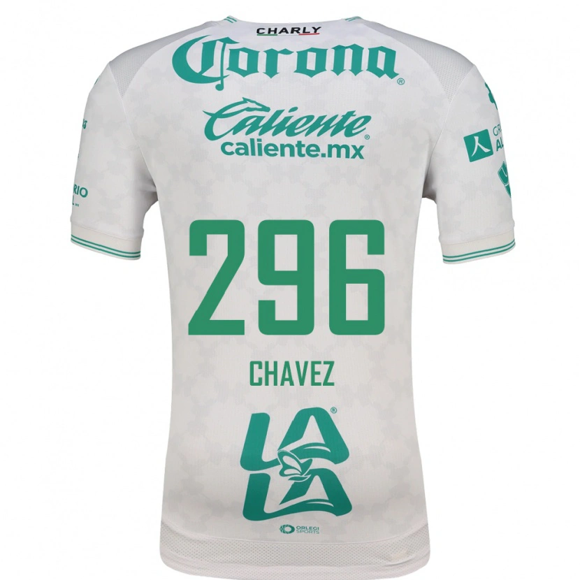Danxen Niño Camiseta Justin Chávez #296 Verde Claro Blanco 2ª Equipación 2026/27 La Camisa México