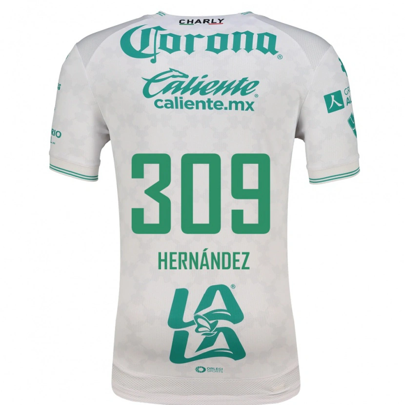 Danxen Niño Camiseta Julio Hernández #309 Verde Claro Blanco 2ª Equipación 2026/27 La Camisa México