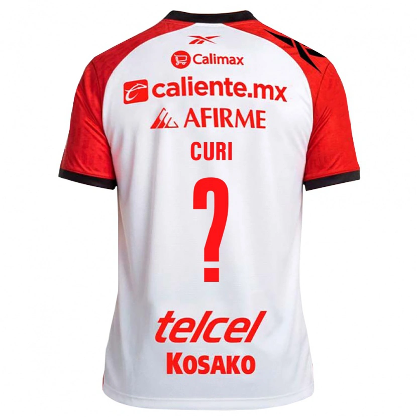 Danxen Niño Camiseta Sahid Curi #0 Rojo Blanco Negro 2ª Equipación 2026/27 La Camisa México