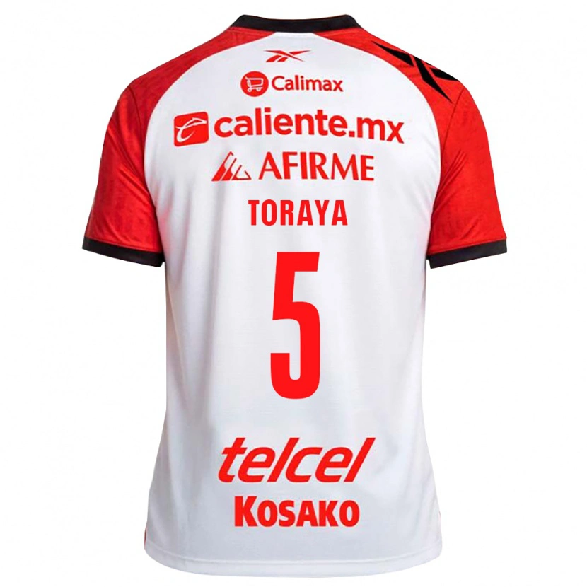 Danxen Niño Camiseta Yadira Toraya #5 Rojo Blanco Negro 2ª Equipación 2026/27 La Camisa México