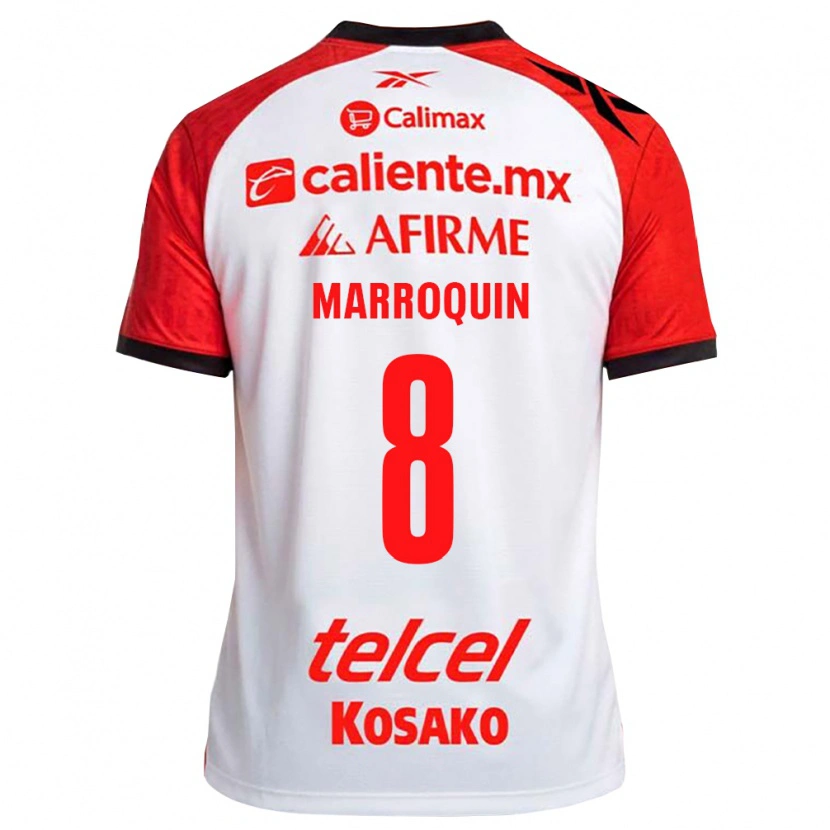 Danxen Niño Camiseta Ammanda Marroquin #8 Rojo Blanco Negro 2ª Equipación 2026/27 La Camisa México