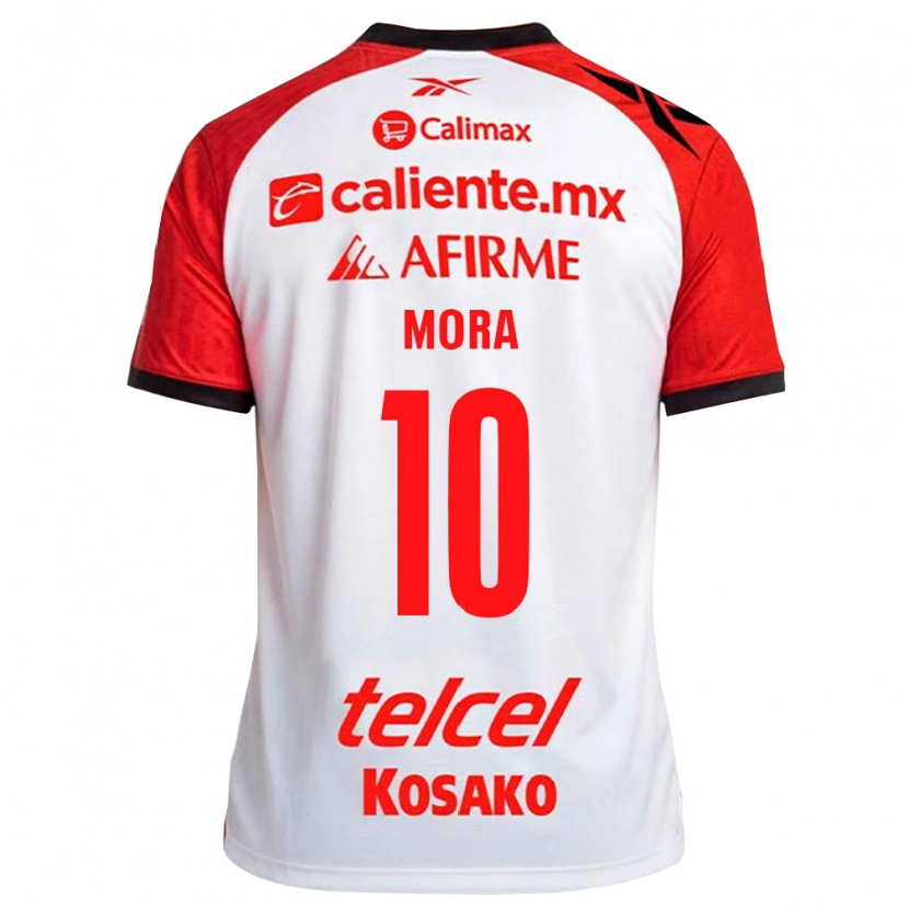 Danxen Niño Camiseta Gilberto Mora #10 Rojo Blanco Negro 2ª Equipación 2026/27 La Camisa México