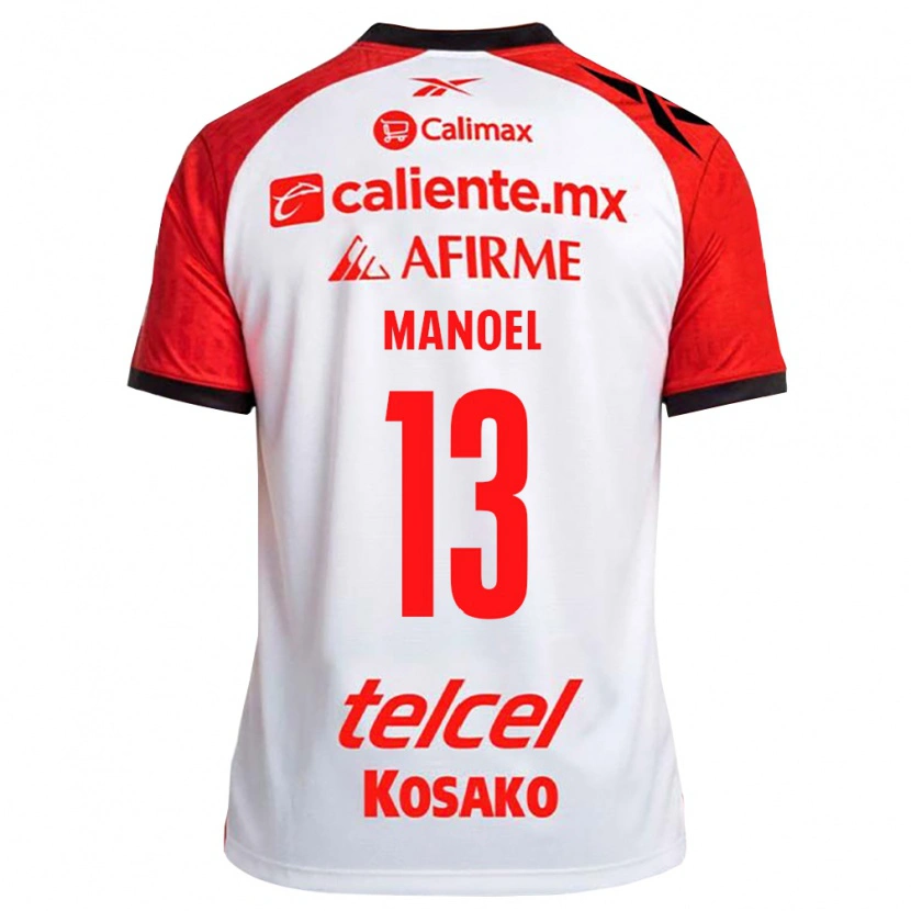 Danxen Niño Camiseta Elias Manoel #13 Rojo Blanco Negro 2ª Equipación 2026/27 La Camisa México