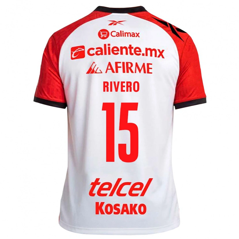 Danxen Niño Camiseta Ignacio Rivero #15 Rojo Blanco Negro 2ª Equipación 2026/27 La Camisa México