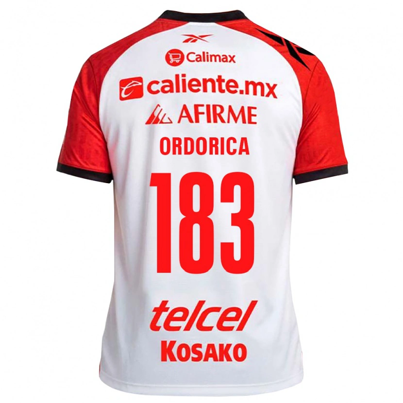 Danxen Niño Camiseta Brandon Ordorica #183 Rojo Blanco Negro 2ª Equipación 2026/27 La Camisa México