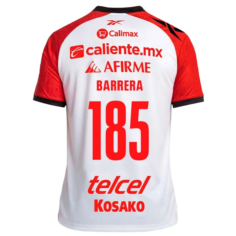 Danxen Niño Camiseta Geonathan Barrera #185 Rojo Blanco Negro 2ª Equipación 2026/27 La Camisa México