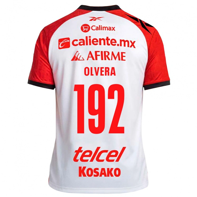 Danxen Niño Camiseta Ian Olvera #192 Rojo Blanco Negro 2ª Equipación 2026/27 La Camisa México