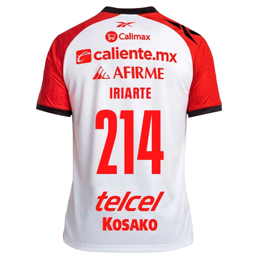 Danxen Niño Camiseta Oliver Iriarte #214 Rojo Blanco Negro 2ª Equipación 2026/27 La Camisa México