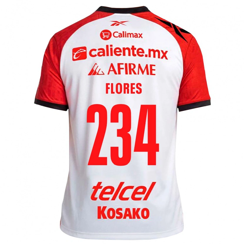 Danxen Niño Camiseta Arath Flores #234 Rojo Blanco Negro 2ª Equipación 2026/27 La Camisa México