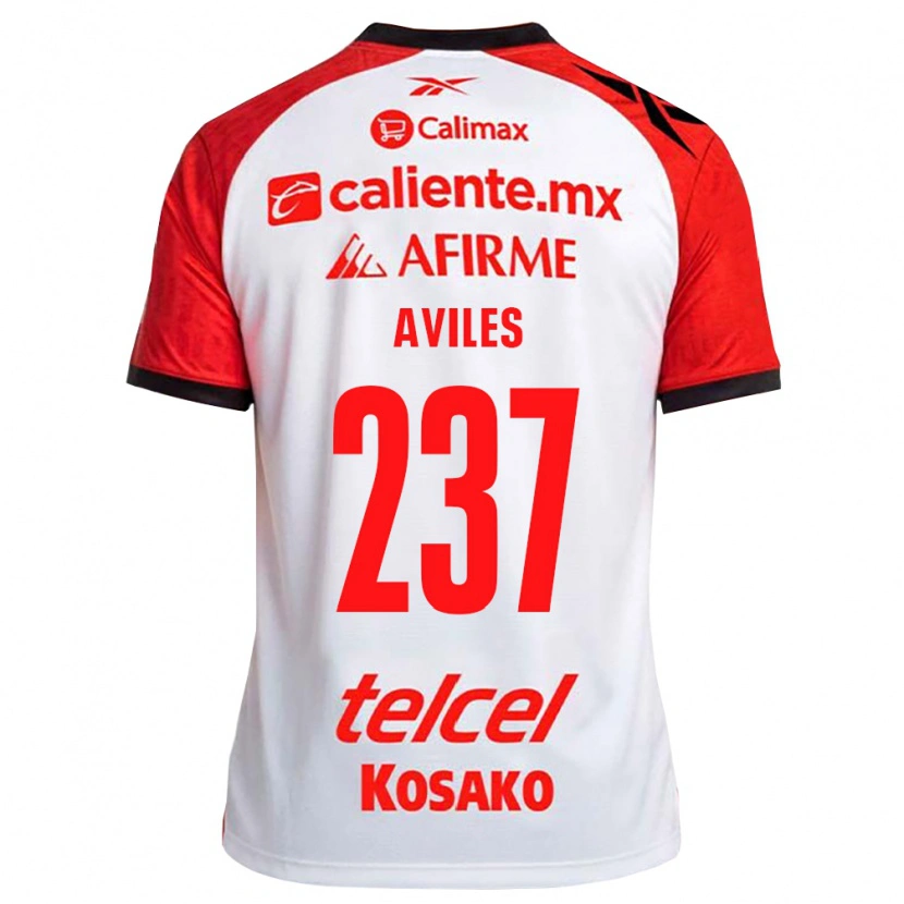 Danxen Niño Camiseta Emiliano Áviles #237 Rojo Blanco Negro 2ª Equipación 2026/27 La Camisa México