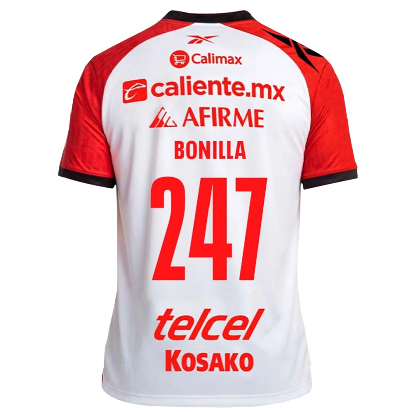 Danxen Niño Camiseta Martín Bonilla #247 Rojo Blanco Negro 2ª Equipación 2026/27 La Camisa México