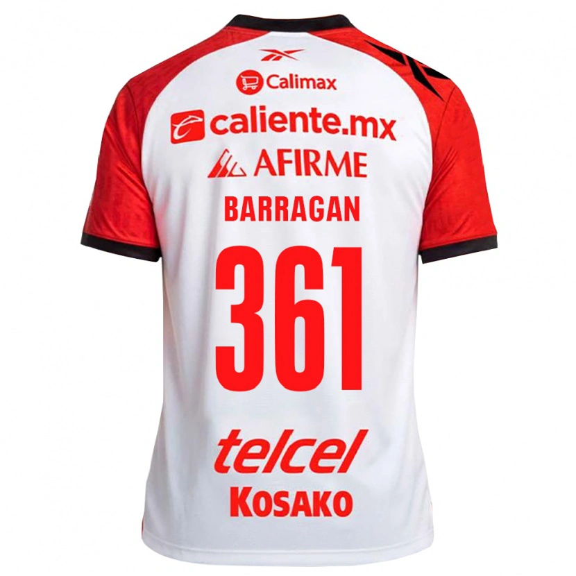 Danxen Niño Camiseta Jesús Barragán #361 Rojo Blanco Negro 2ª Equipación 2026/27 La Camisa México