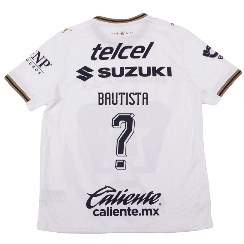 Danxen Niño Camiseta Randy Bautista #0 Blanco Negro Marrón 2ª Equipación 2026/27 La Camisa México