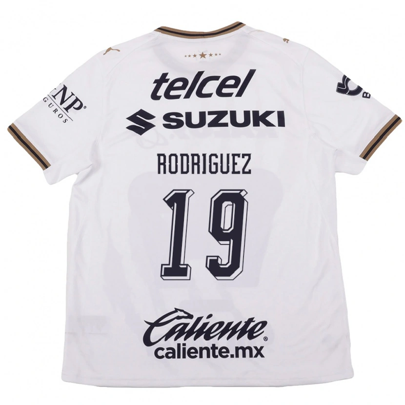 Danxen Niño Camiseta Yaneisy Rodriguez #19 Blanco Negro Marrón 2ª Equipación 2026/27 La Camisa México