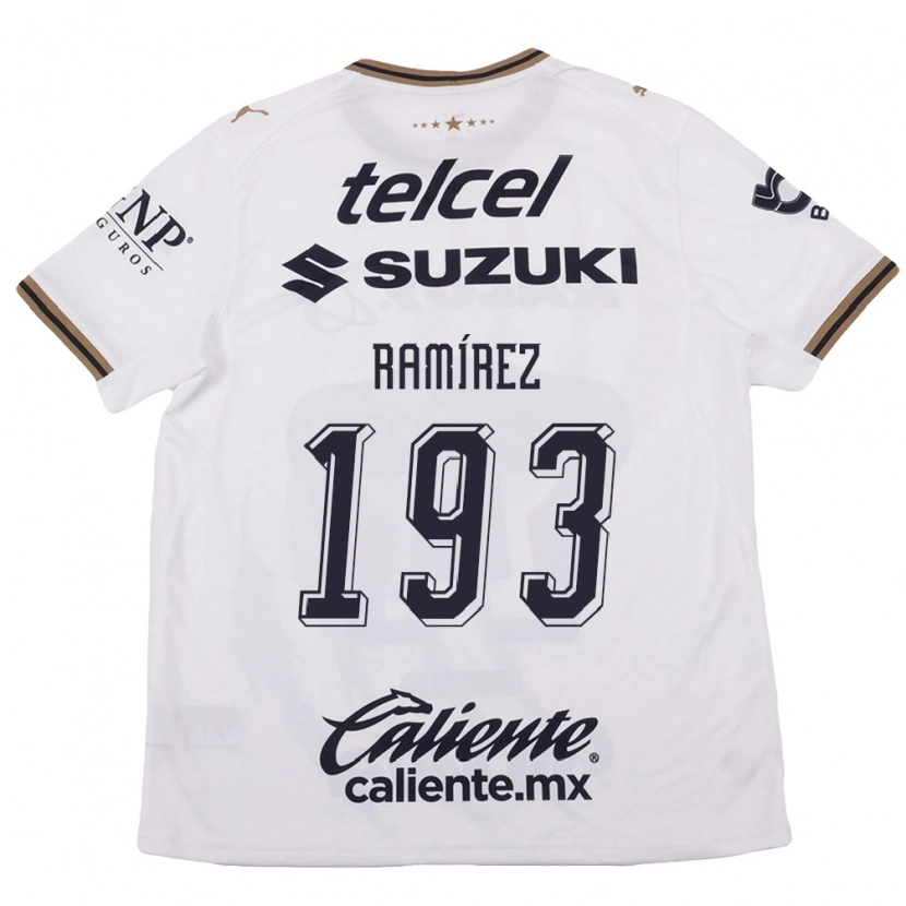 Danxen Niño Camiseta Dennis Ramírez #193 Blanco Negro Marrón 2ª Equipación 2026/27 La Camisa México