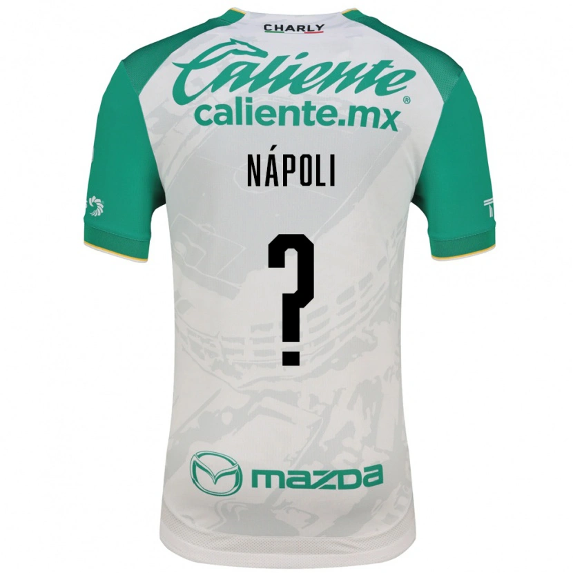 Danxen Niño Camiseta Gonzalo Nápoli #0 Verde Claro Blanco 2ª Equipación 2026/27 La Camisa México