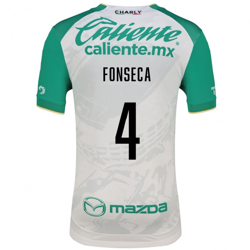 Danxen Niño Camiseta Nicolás Fonseca #4 Verde Claro Blanco 2ª Equipación 2026/27 La Camisa México