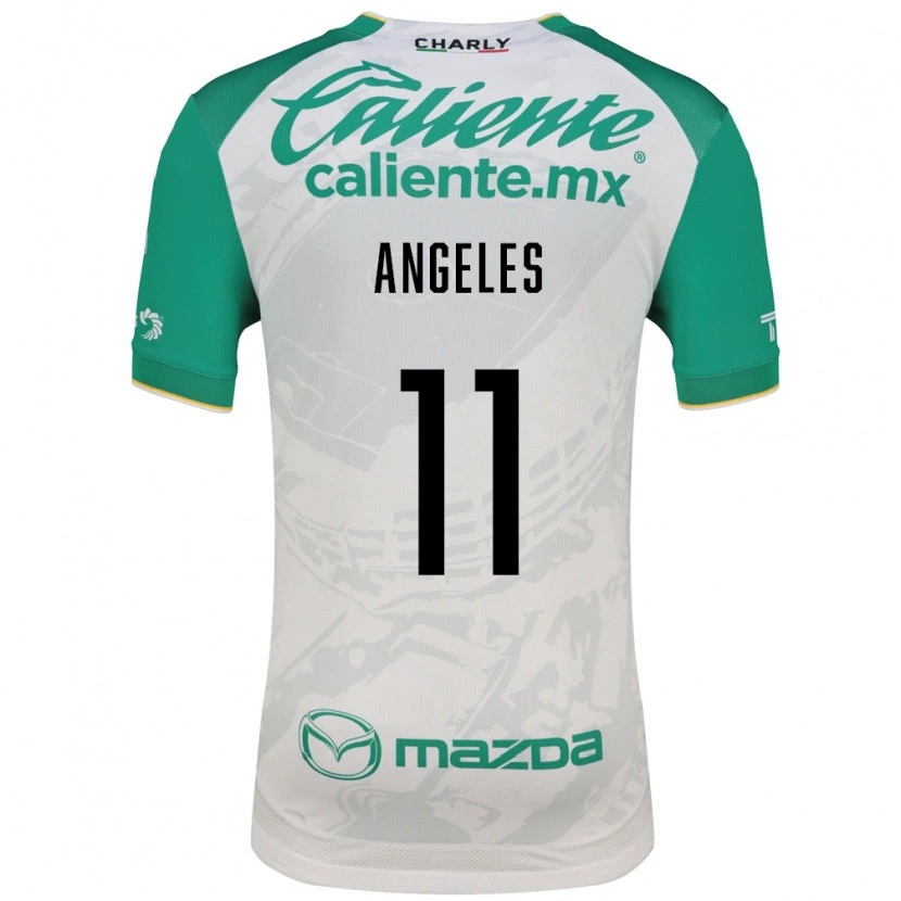 Danxen Niño Camiseta Lizbeth Ángeles #11 Verde Claro Blanco 2ª Equipación 2026/27 La Camisa México