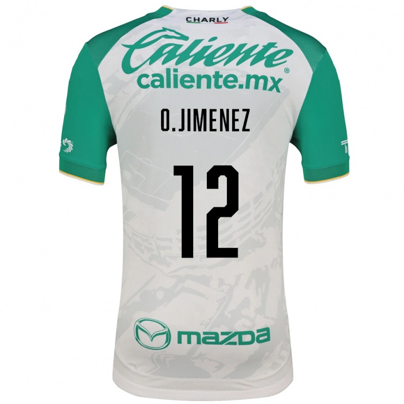 Danxen Niño Camiseta Oscar Jimenez #12 Verde Claro Blanco 2ª Equipación 2026/27 La Camisa México