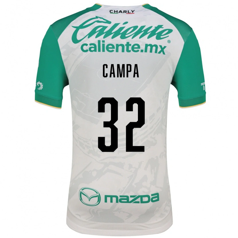 Danxen Niño Camiseta Ana Campa #32 Verde Claro Blanco 2ª Equipación 2026/27 La Camisa México