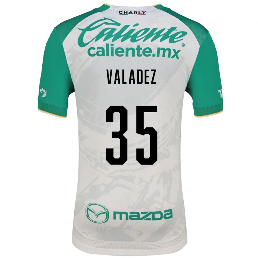 Danxen Niño Camiseta Luis Valadez #35 Verde Claro Blanco 2ª Equipación 2026/27 La Camisa México