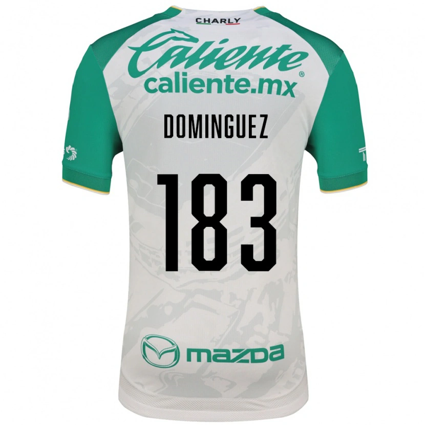Danxen Niño Camiseta Jesús Domínguez #183 Verde Claro Blanco 2ª Equipación 2026/27 La Camisa México