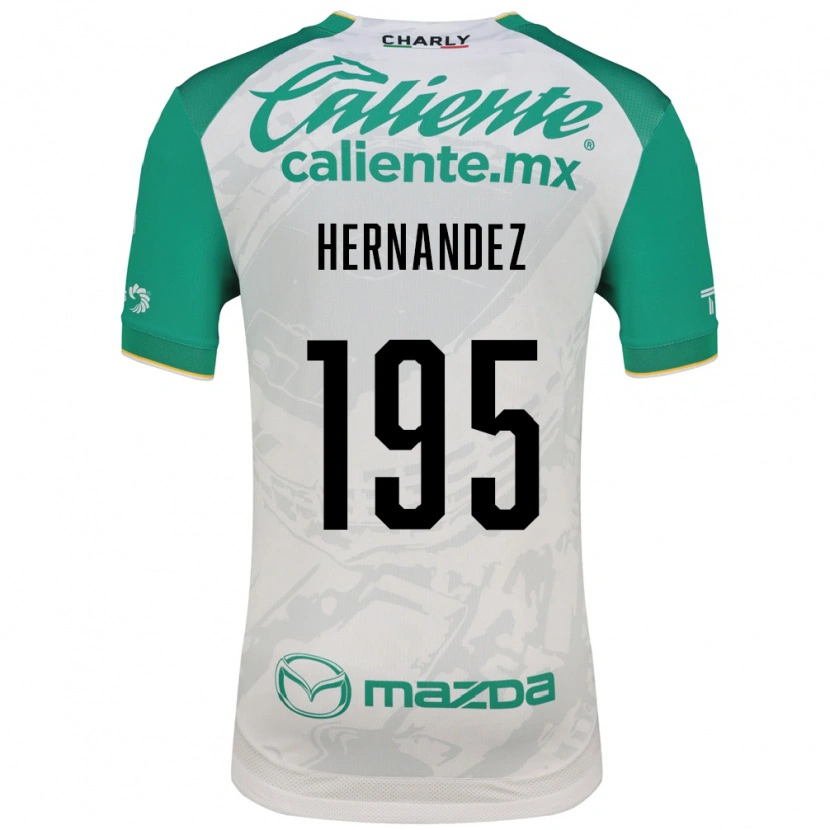 Danxen Niño Camiseta Fernando Hernández #195 Verde Claro Blanco 2ª Equipación 2026/27 La Camisa México