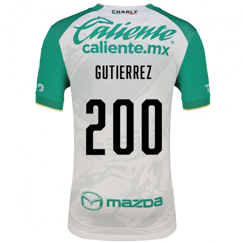 Danxen Niño Camiseta Alan Gutiérrez #200 Verde Claro Blanco 2ª Equipación 2026/27 La Camisa México