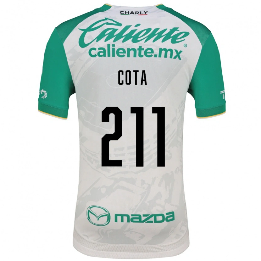 Danxen Niño Camiseta Luis Cota #211 Verde Claro Blanco 2ª Equipación 2026/27 La Camisa México