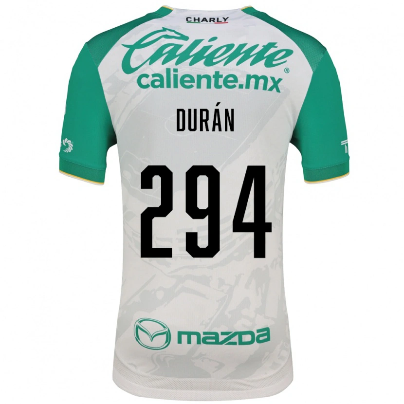 Danxen Niño Camiseta Diego Durán #294 Verde Claro Blanco 2ª Equipación 2026/27 La Camisa México
