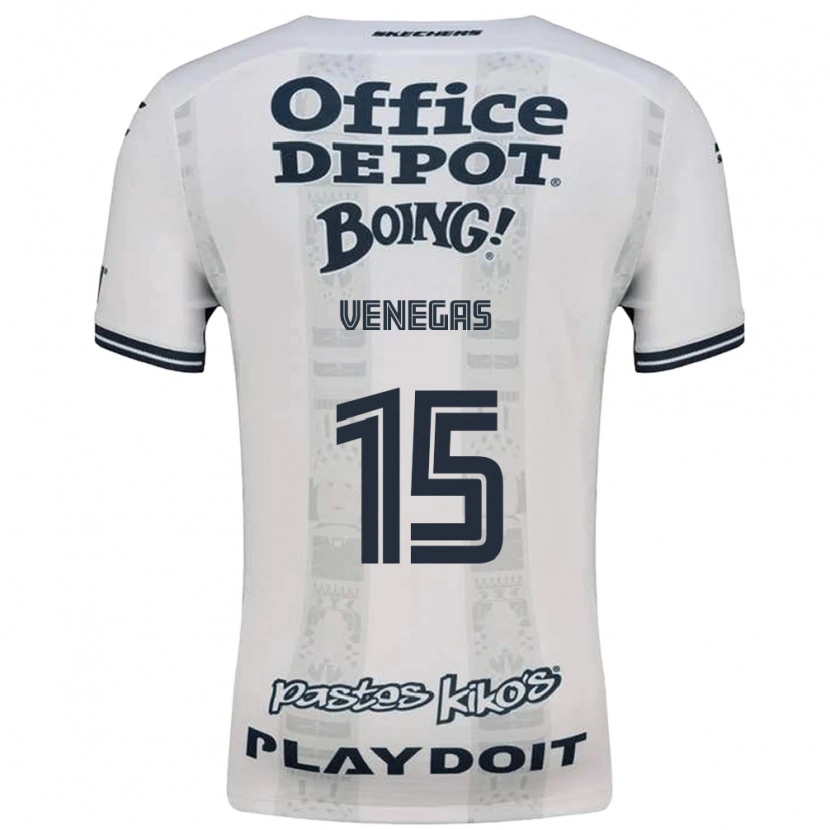 Danxen Niño Camiseta Francisco Venegas #15 Rojo Blanco Negro 2ª Equipación 2026/27 La Camisa México